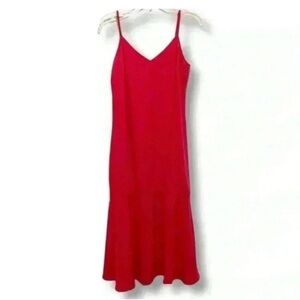 Elegant Red Sleeveless Dress